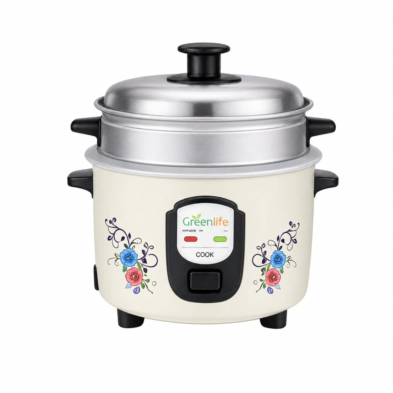 Greenlife 1.8L Automatic Electric Rice Cooker | 700W Fast Cooking | Keep Warm | Large Capacity & Triple Safety System