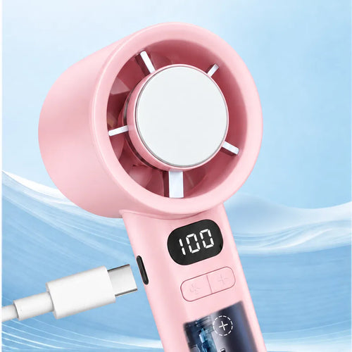 120-level rechargeable handheld fan with cooling function – view 2