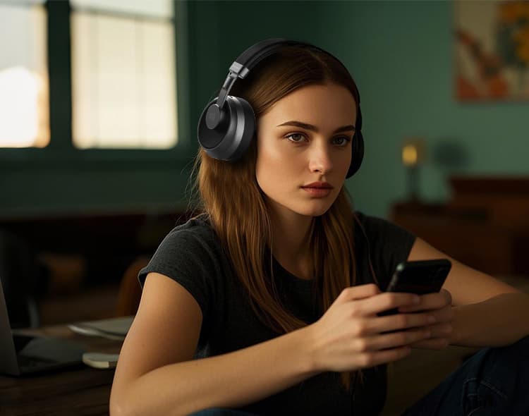 TAZATA BH02 wireless over-ear Bluetooth headphones - product image 3