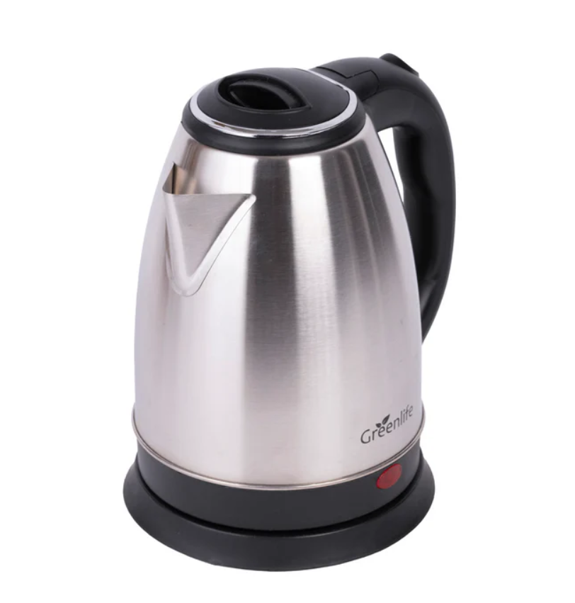 Greenlife 1.8L 1500W Stainless Steel Electric Kettle – Full Stainless Steel Interior & Inner Lid |