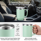 40oz (1200ml) Insulated Stainless Steel Tumbler with Handle – Leak-Proof, Triple-Wall Vacuum Travel Mug for Hot & Cold Drinks, Car Cup Holder Friendly, Sweat-Proof, BPA-Free