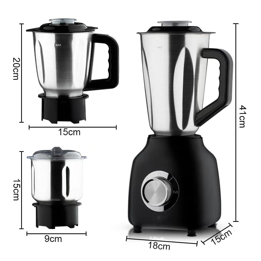 750W 3-in-1 multifunctional blender set with stainless steel jar - product image 2