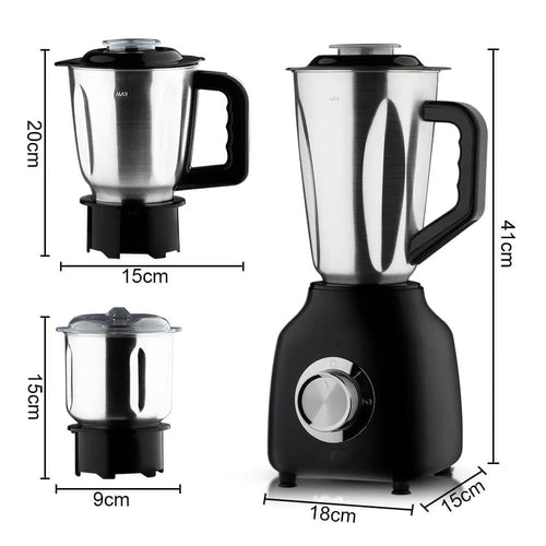 750W 3-in-1 multifunctional blender set with stainless steel jar - product image 2