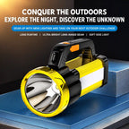 Rechargeable Strong Light Portable LED Spotlight with 3 Lighting Modes, Side Lamp & USB Charging – view 4