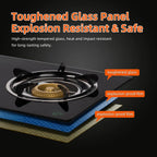 Greenlife DUO Glasstop Double Burner Safe Gas Cooker Efficient stove Easy Cooking Instant Ignition Explosion Resistant