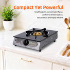 Greenlife UNIC Single Burner Glass Top Safe Gas Cooker Efficient stove Easy Cooking Instant Ignition High powered Cosmo Burner