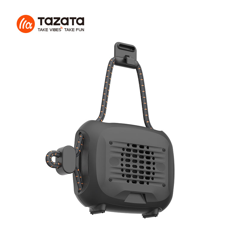 Tazata Golip IX Portable Bluetooth Speaker – 12 Hours Playing Waterproof IPX7 Adjustable lanyard clip