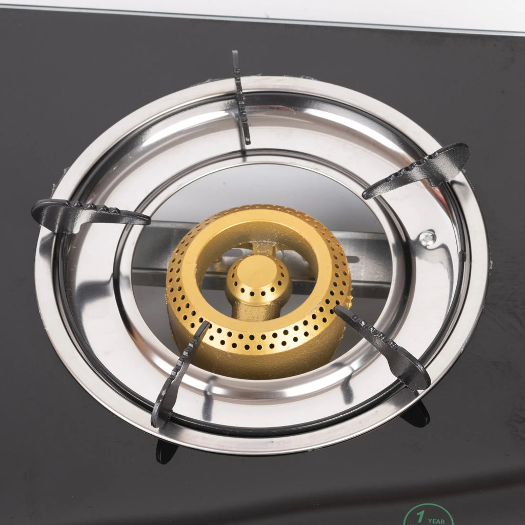 Greenlife DUO Glasstop Double Burner Safe Gas Cooker Efficient stove Easy Cooking Instant Ignition Explosion Resistant