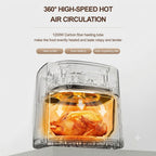 Greenlife 4.5L Smart Touch Multi-Function Air Fryer with Glass Pot Oil Free Cooking, High-Speed & Time-Saving