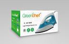 Greenchef D607 Dry Iron - 1000W Lightweight Electric Iron with Non-Stick Soleplate