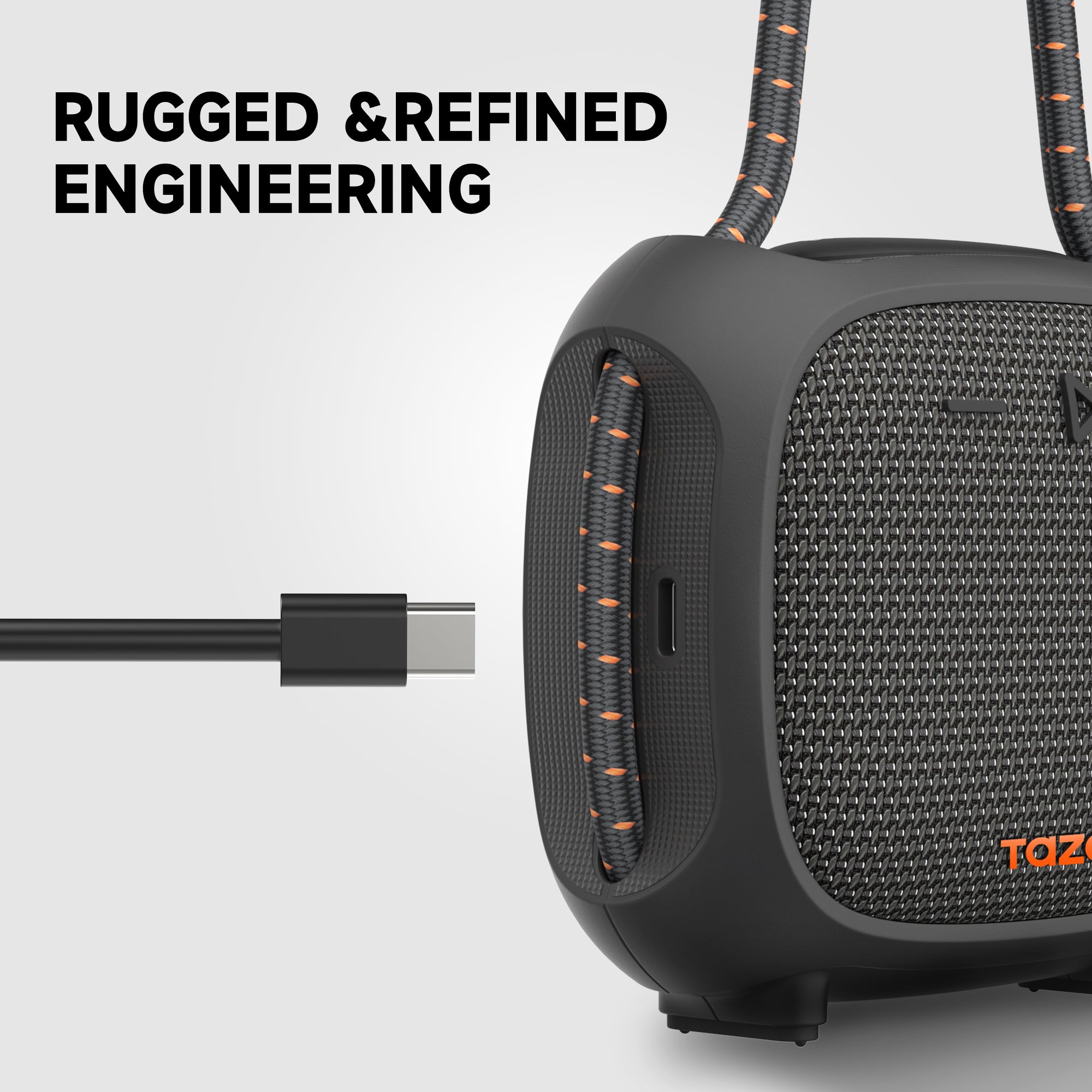 Tazata Golip IX Portable Bluetooth Speaker – 12 Hours Playing Waterproof IPX7 Adjustable lanyard clip