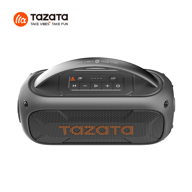 tazata VOXLUME IX-Portble IPX7 Waterproof rated Wireless Bluetooth Speaker with LED Panel Lumens with Torch lighting