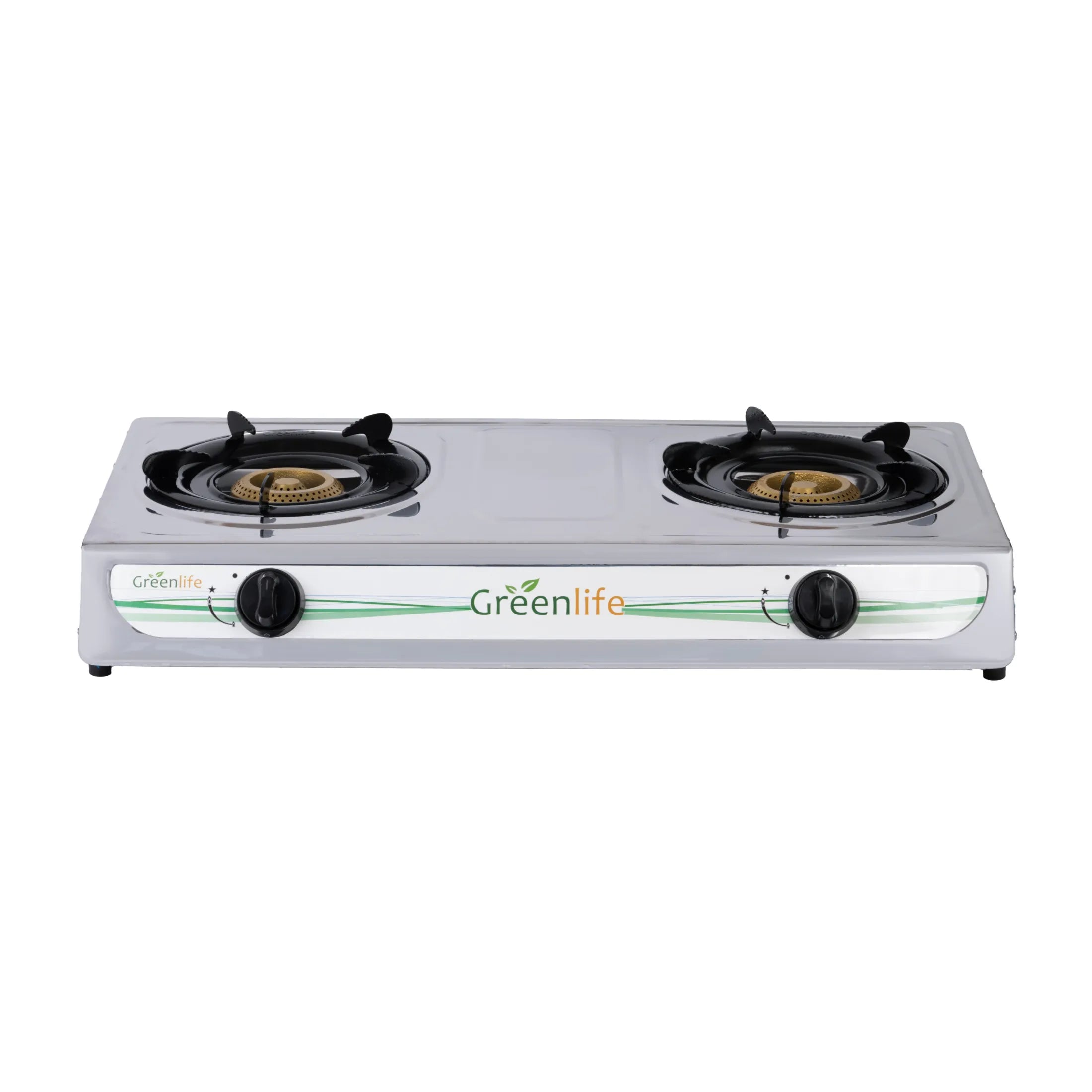 Greenlife Stainless Steel Double Burner Cosmo high-power Burner Electronic gas cooker auto ignition Durable gas stove