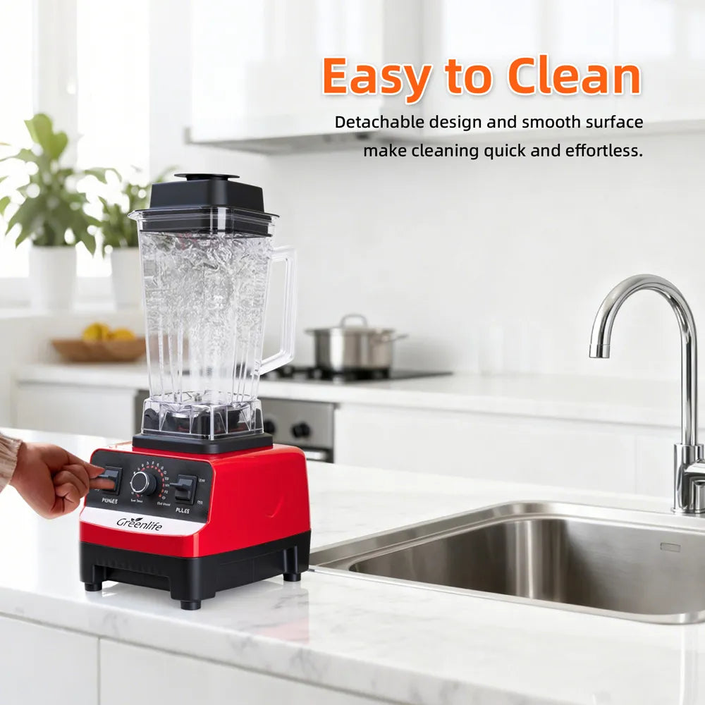 Greenlife Electric Juicer 2L Large Capacity High Speed Blender 2Jars Multi-Function Mixer Stainless steel blades