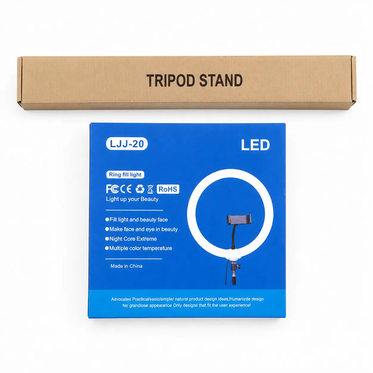 26CM LED Ring Fill Light with Phone Holder & Tripod Stand – Adjustable Beauty Light for Live Streaming, Photography & Video