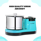Greenchef 2L Table Top Wet Grinder - Heavy-Duty Motor with Stainless Steel Drum