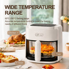 Greenlife 4.5L Smart Touch Multi-Function Air Fryer with Glass Pot Oil Free Cooking, High-Speed & Time-Saving