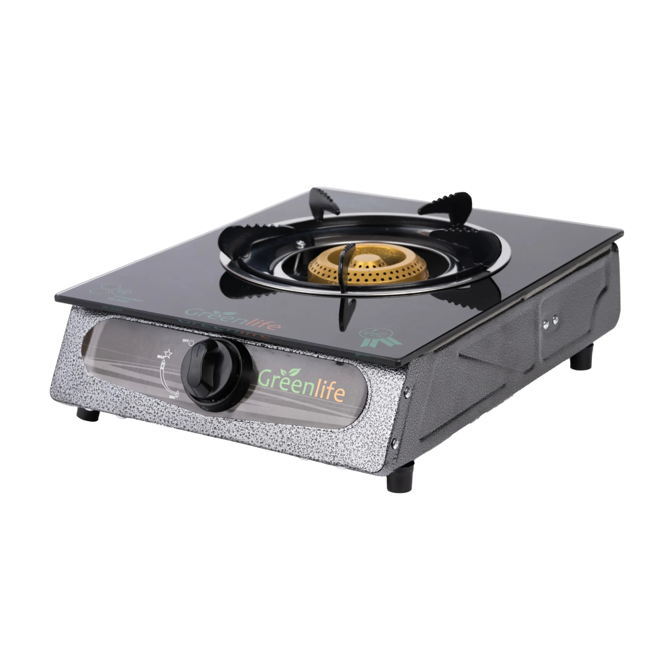 Greenlife UNIC Single Burner Glass Top Safe Gas Cooker Efficient stove Easy Cooking Instant Ignition High powered Cosmo Burner