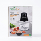Greenlife 2L Electric Food Processor | Vegetable & Meat Grinder glass bowl