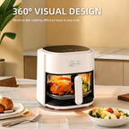 Greenlife 4.5L Smart Touch Multi-Function Air Fryer with Glass Pot Oil Free Cooking, High-Speed & Time-Saving