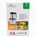 Greenlife 3L Stainless Steel Electric Food Chopper | Vegetable & Meat Grinder GLFC-300W