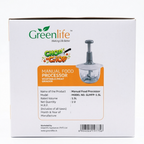 Greenlife 1.5L plastic  multi function food chopper manual vegetable meat grinder