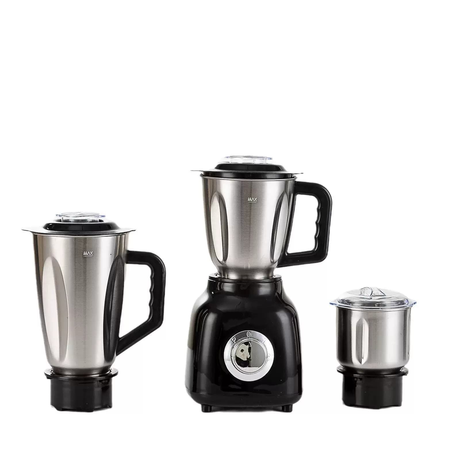 750W 3-in-1 Multifunctional Blender 3 Cups Set | 1.5L Stainless Steel Blender Jar + Chopper Cup + Grinder Cup | Juice Maker, Meat Chopper, Food Processor