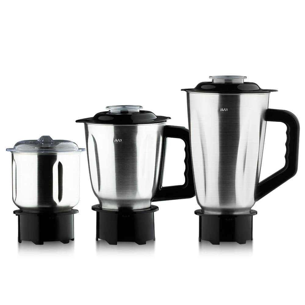 750W 3-in-1 Multifunctional Blender 3 Cups Set | 1.5L Stainless Steel Blender Jar + Chopper Cup + Grinder Cup | Juice Maker, Meat Chopper, Food Processor