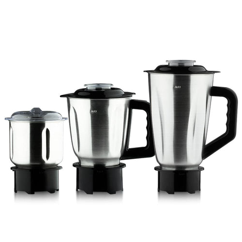750W 3-in-1 Multifunctional Blender 3 Cups Set | 1.5L Stainless Steel Blender Jar + Chopper Cup + Grinder Cup | Juice Maker, Meat Chopper, Food Processor