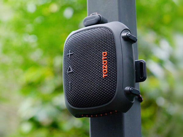 Tazata Golip IX Portable Bluetooth Speaker – 12 Hours Playing Waterproof IPX7 Adjustable lanyard clip