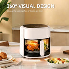 4.5L Smart Touch Multi-Function Air Fryer with Glass Pot Oil Free Cooking, High-Speed & Time-Saving