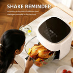4.5L Smart Touch Multi-Function Air Fryer with Glass Pot Oil Free Cooking, High-Speed & Time-Saving