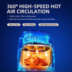 4.5L Smart Touch Multi-Function Air Fryer with Glass Pot Oil Free Cooking, High-Speed & Time-Saving