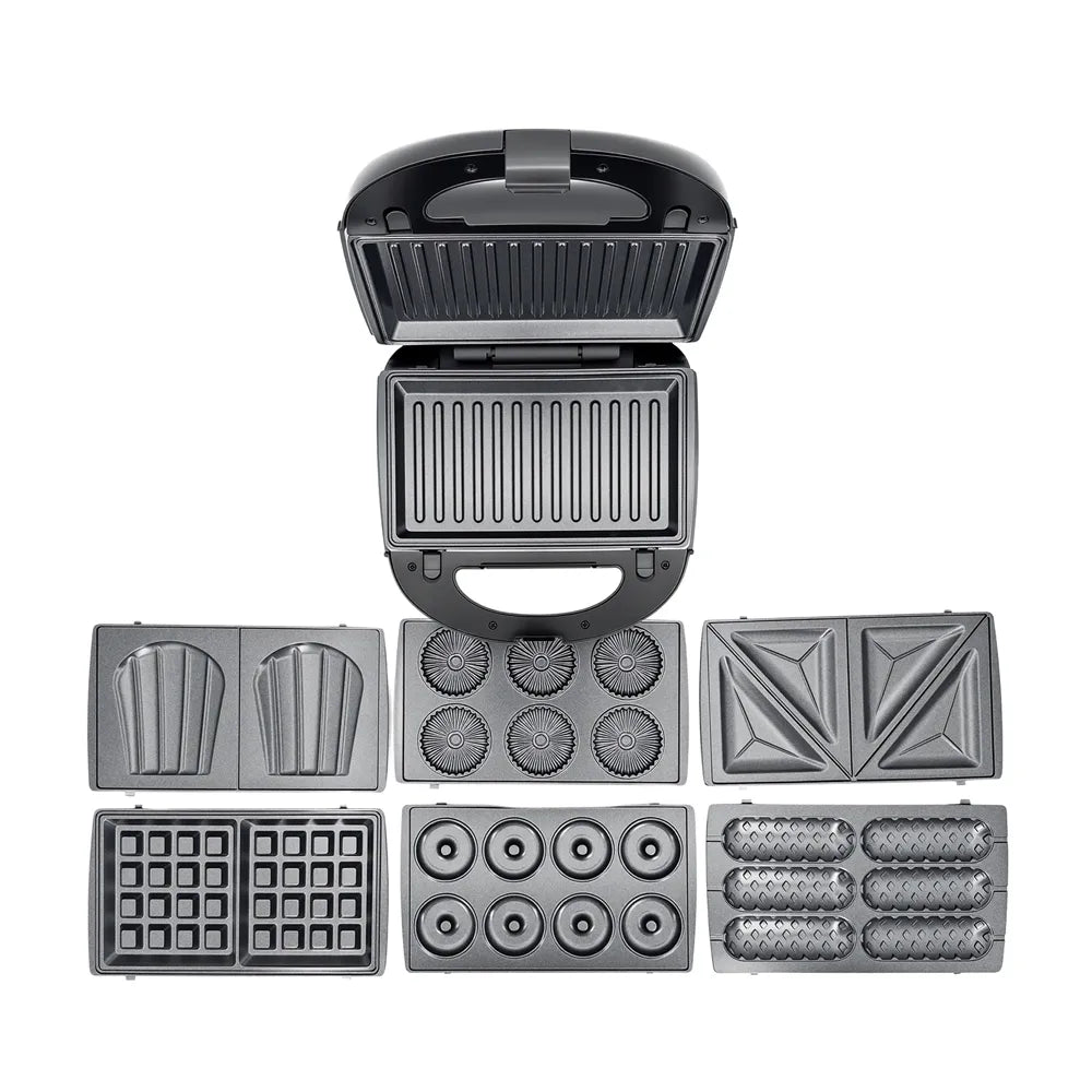 Greenlife 7 in 1 Sandwich Maker Quick and easy Stainless steel panel Non-Stick changeable plates Pre heat Multi function low fat