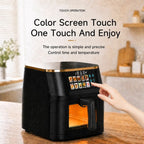 Merlot Yum 10L Large Capacity Visual Air Fryer with 12 Preset Menus & Touch Control