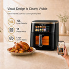 Merlot Yum 10L Large Capacity Visual Air Fryer with 12 Preset Menus & Touch Control