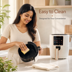 7L Large Capacity digital touch Air Fryer 220V – Oil Free with Non-Stick Basket | Multi-Function Baking, Roasting & Grilling
