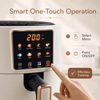 Silver Crest 7L Digital Air Fryer 1300W | Large Capacity Oil-Free Air Fryer with Touch Screen, Non-Stick Basket & Adjustable Temperature, 220V