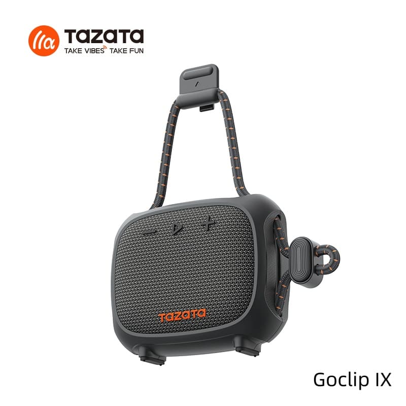 TAZATA GoClip IX IPX7 waterproof portable Bluetooth speaker