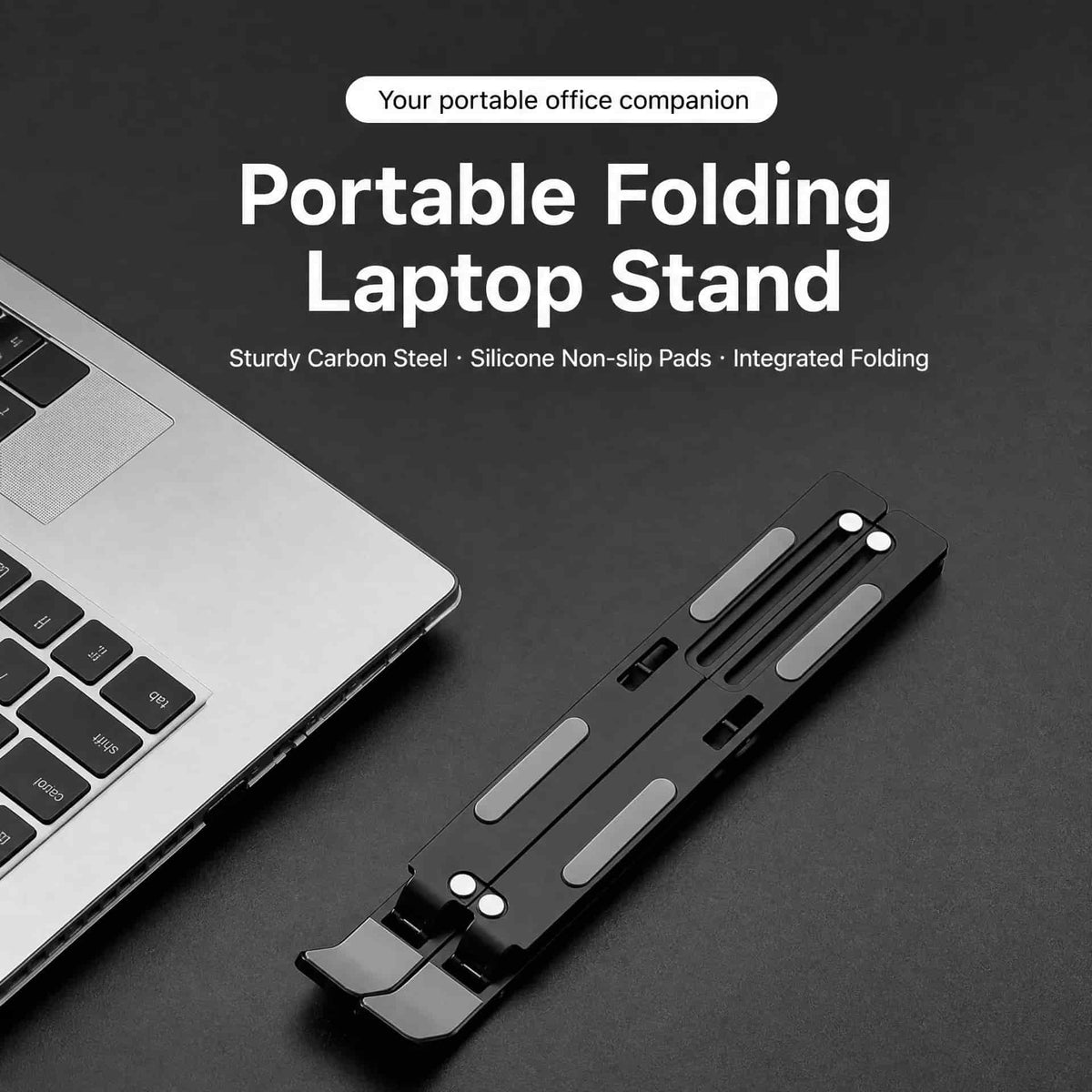 Portable foldable carbon steel laptop stand - product image 2