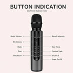 Wireless Bluetooth karaoke microphone with built-in dual speakers - product image 2