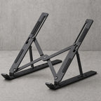 Portable Carbon Steel Laptop Stand - Ergonomic Foldable Desk Riser for 16-inch Laptops