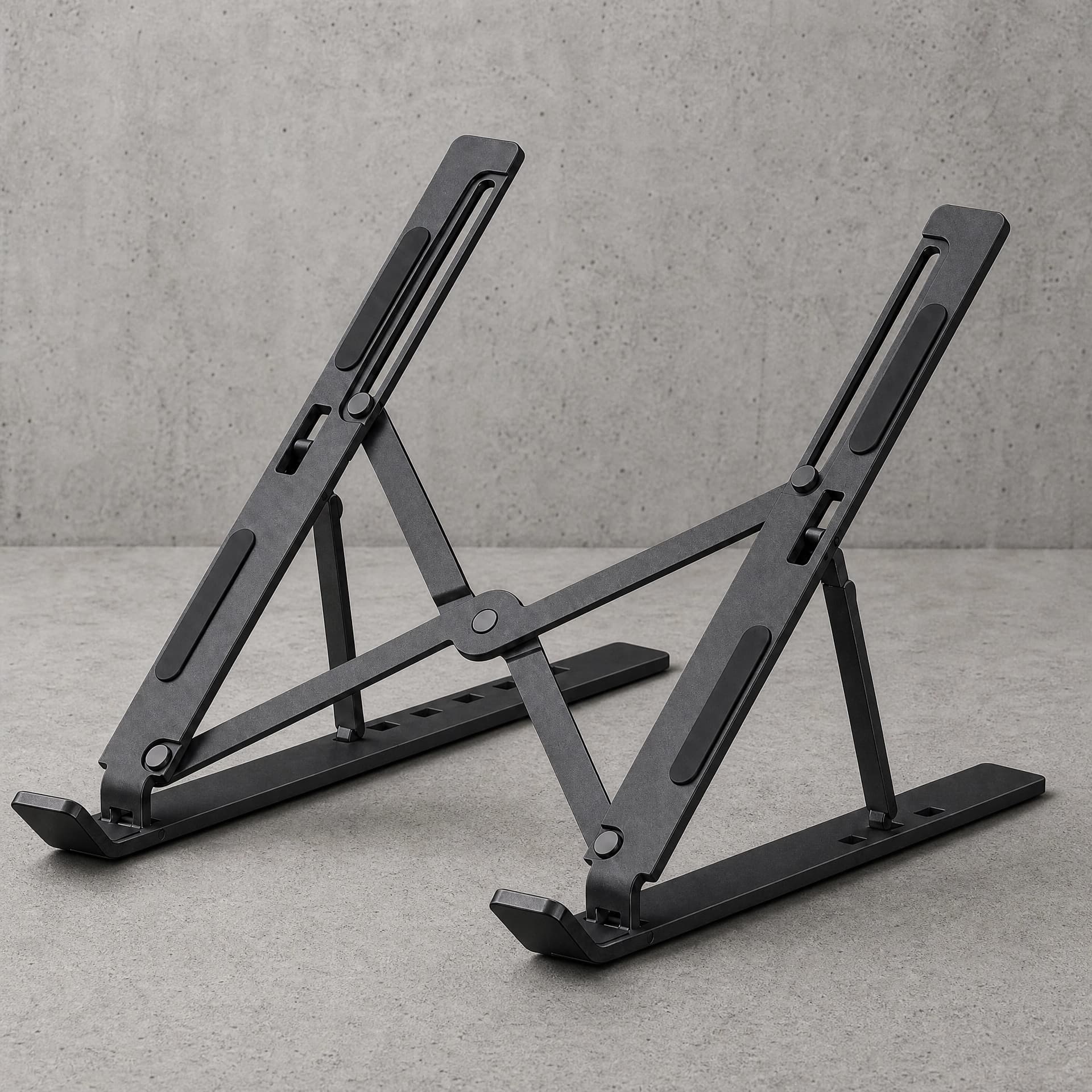 Portable Carbon Steel Laptop Stand - Ergonomic Foldable Desk Riser for 16-inch Laptops