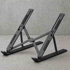 Portable foldable carbon steel laptop stand