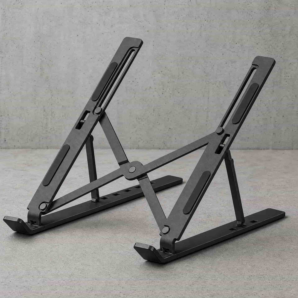 Portable foldable carbon steel laptop stand