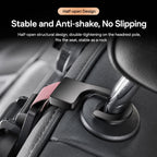 2-in-1 Car Headrest Hook & Cup Holder - Universal Back Seat Organizer, Phone Mount, and Bag Hanger