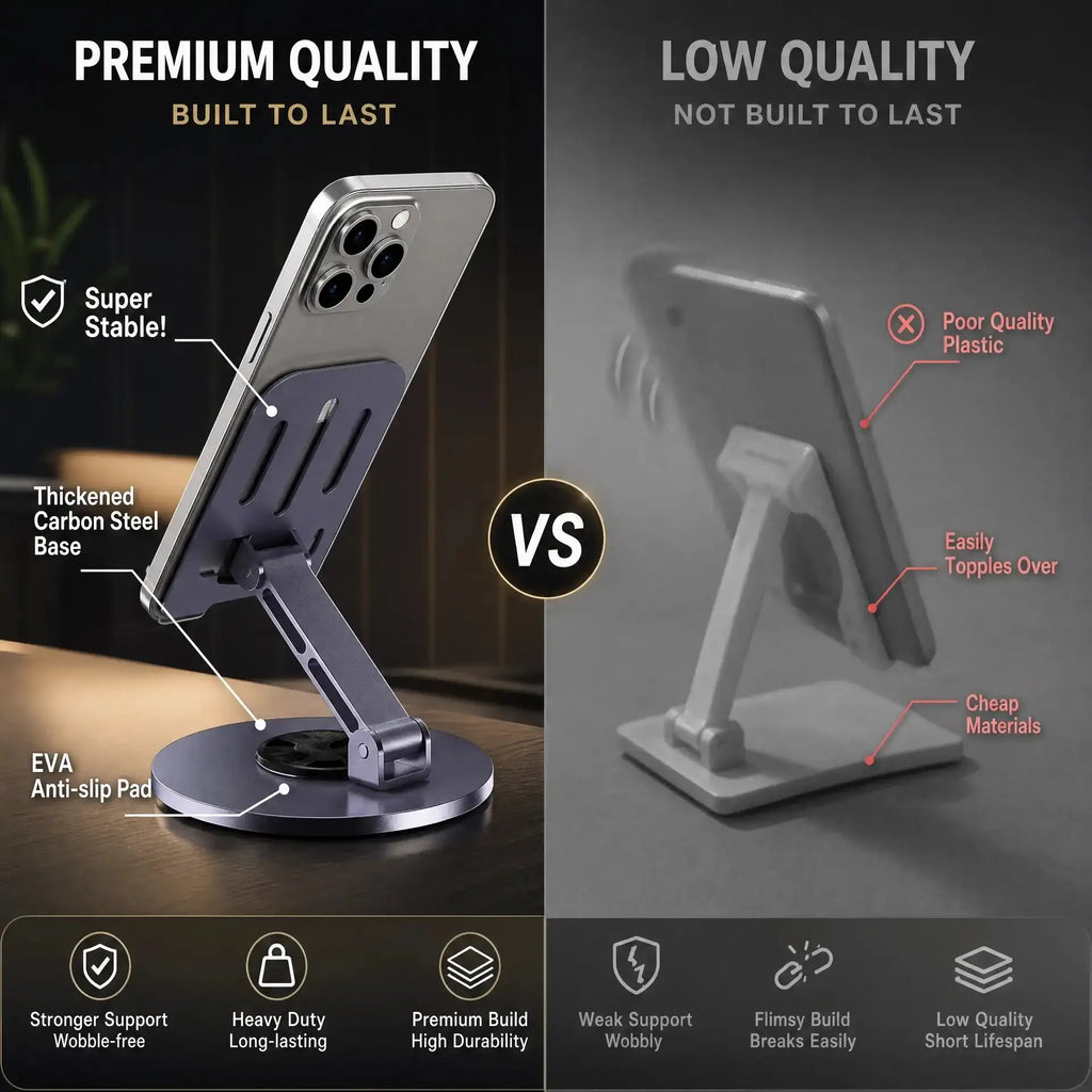 All-metal 360 degree rotating phone and tablet stand - product image 3