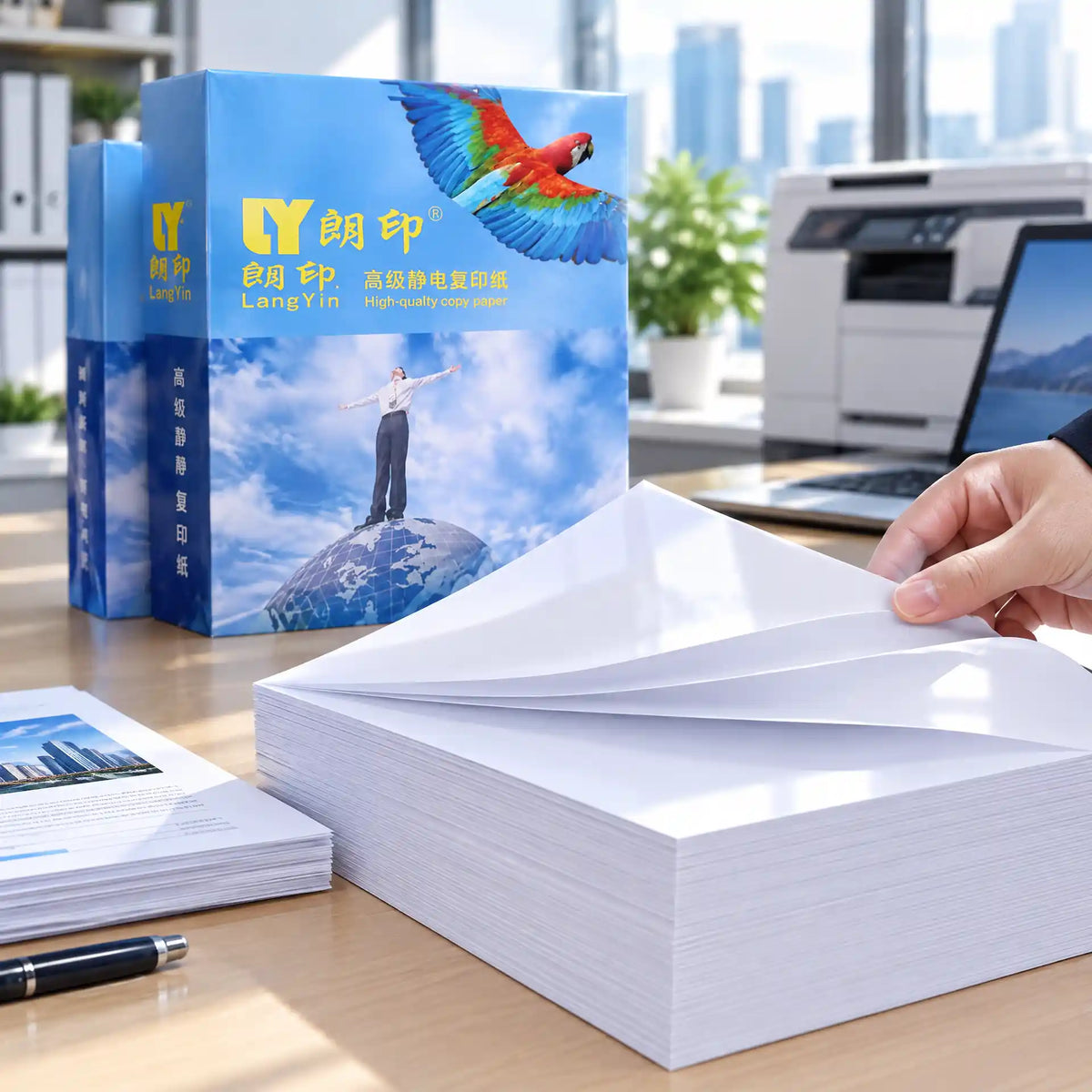 80 GSM Natural Wood Pulp High Quality Copy Paper – view 5