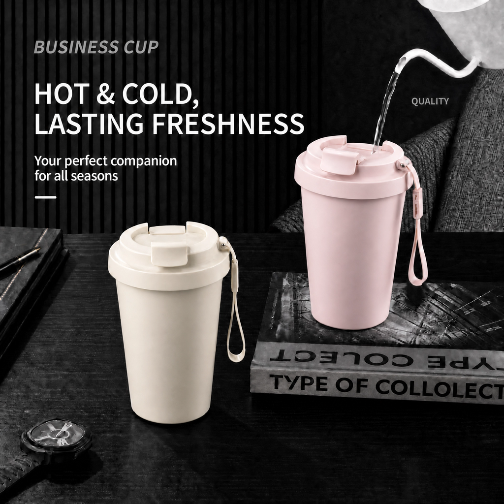 14oz Dual Sip 304 Stainless Steel Insulated Tumbler – 4 Pastel Colors (White, Green, Purple, Pink)