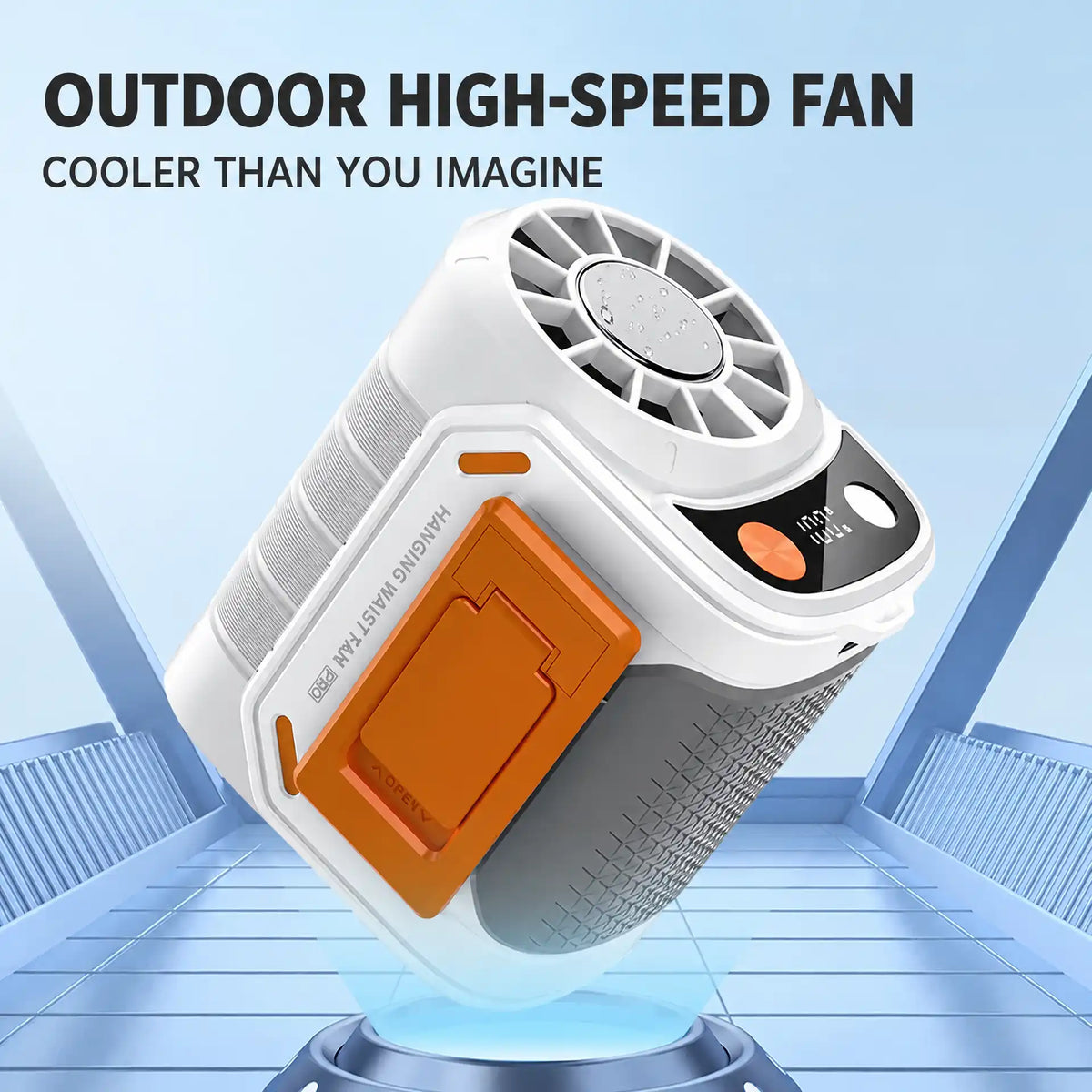 Portable waist fan with ice-ceramic cooling – view 6